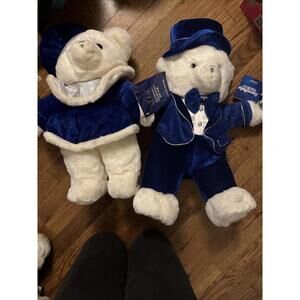 Dan Dee Keepsake Bears 2002 And 2006 Editions Blue Sparkle White Bears
